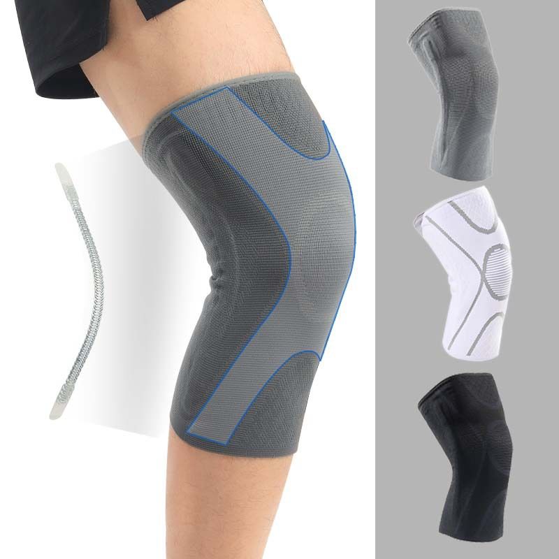 防滑3D针织护膝男款高弹足篮球运