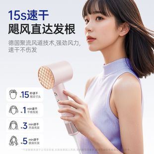 VTT负离子高速吹风机护发1600W大功率速干电吹风吹风筒家用吹风机