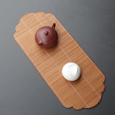 竹编如意席面干泡席中式茶席隔热