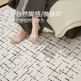 无胶防水衣帽间圆形床边毯圆地毯地垫免洗轻奢镜前毯简约家用地垫