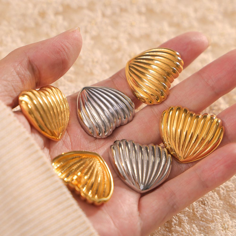 韩式简约优雅气质甜美爱心造型耳