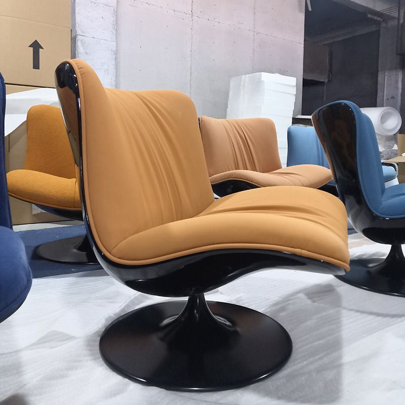 意式极简单人沙发椅玻璃钢客厅轻