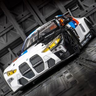 GT3拉力赛车模型合金汽车摆件声光转向儿童玩具 彩珀仿真M4