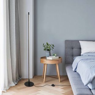炬胜长条LED落地灯卧室客厅个性 地灯 氛围灯北欧简约脚踏开关立式