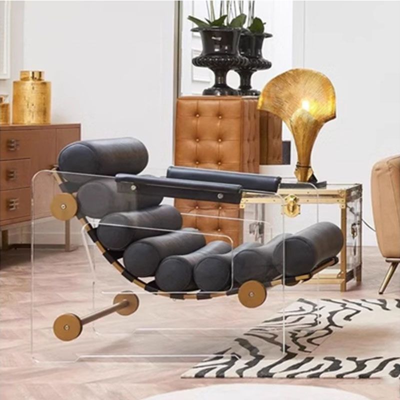 意大利设计师款亚克力沙发椅家用