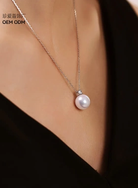 戴妃款s925纯银王妃天然淡水珍珠项链女锁骨链百搭春夏秋冬高级感