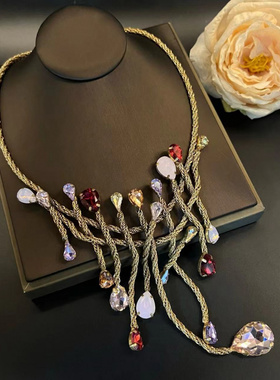 《花火系列》中古高定彩宝项链设