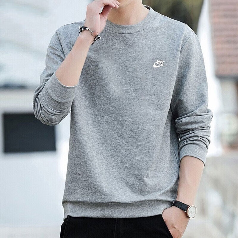 正品耐克M NSW CLUB CRW FT男子舒适亲肤毛圈卫衣BV2667-063