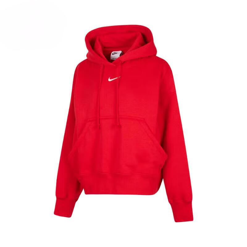 正品耐克NSW PHNX FLC OOS PO HOOD女运动防风连帽卫衣DQ5859-657