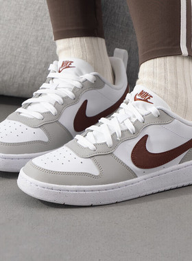 正品耐克COURT BOROUGH LOW RECRAFT GS女运动休闲板鞋FZ1024-100