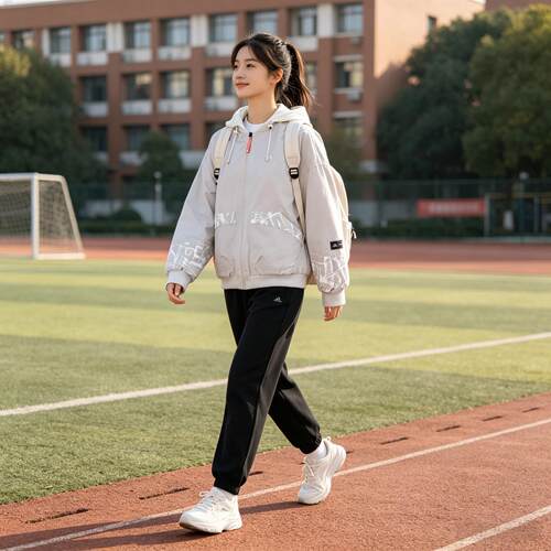 阿迪达斯女子连帽外套