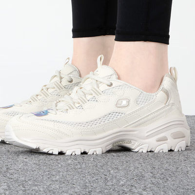 正品SKECHERS斯凯奇DLITES WOMEN女厚底透气休闲鞋 896193-OFWT