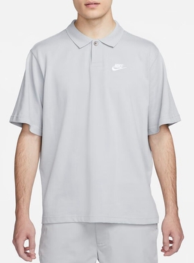 正品耐克M NK CLUB POLO MATCHUP OS男子透气翻领T恤DX0618-077