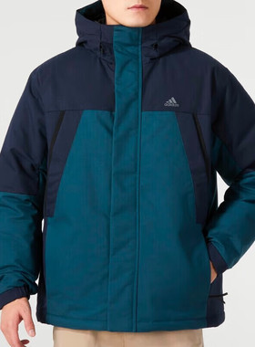 正品阿迪达斯SHRT DOWN PARKA男子宽松保暖防风运动羽绒服IL8923