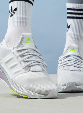 正品阿迪达斯X_PLRBOOST男子缓震透气轻便低帮运动跑步鞋ID9587