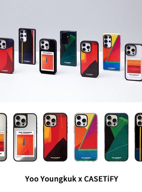 现货CASETiFY联名Yoo Youngkuk韩国抽象艺术手机壳适用苹果iPhone16ProMax磁吸15/14/13绚丽自然保护套12潮牌