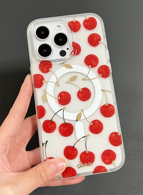 Sonix新款锦上添花樱桃适用苹果iPhone17ProMax磁吸手机壳magsafe保护套16美国潮牌时尚创意全包防摔高端可爱