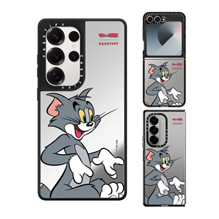 现货CASETiFY联名猫和老鼠Tom and Jerry汤姆角色手机壳适用samsung三星S25/24Ultra+Z Flip/Fold6/5保护套潮