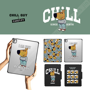 5代M2 CASETiFY聯名Chill M4殼mini6隨性佛系小狗 11寸Air4 12.9 Guy平板電腦保護套適用蘋果iPad10.9 Pro13