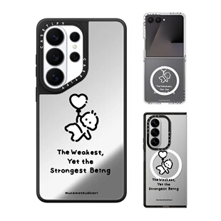现货CASETiFY最弱却最强的存在手机壳适用samsung三星S26/25/24Ultra+Z Flip/Fold7/6镜面磁吸保护套卡通萌潮