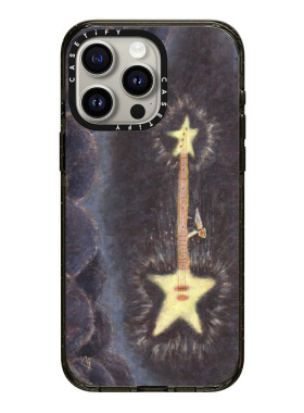 现货CASETiFY kazy chan艺术家联名太空吉他适用苹果iPhone15/14/13/12/11/Pro/Max/Plus小众个性创意手机壳