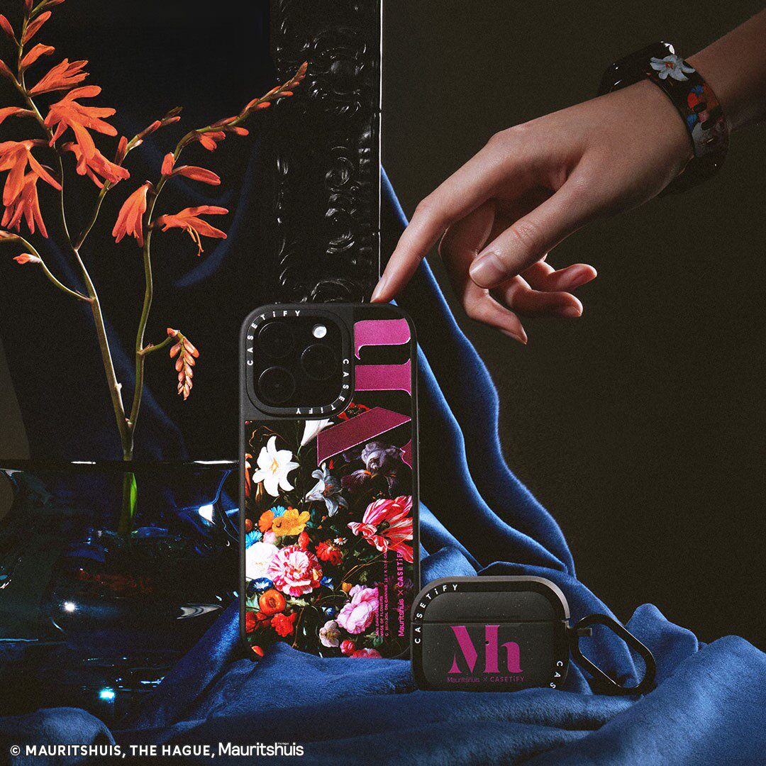 现货CASETiFY联名海牙博物馆花瓶手机壳适用苹果iPhone16ProMax/15/14/13/12Plus镜面磁吸保护套艺术油画潮牌