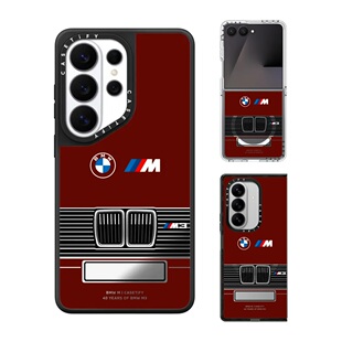 现货CASETiFY联名BMW宝马M3车牌E30定制红色手机壳适用samsung三星S26/25/24Ultra+Z Flip/Fold7/6磁吸保护套