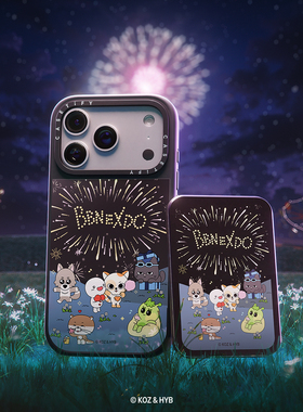 现货CASETiFY联名BBNEXDO烟花手机壳适用苹果iPhone17Pro/Max/Air/16/15/14/13Plus镜面磁吸保护套卡通萌潮牌