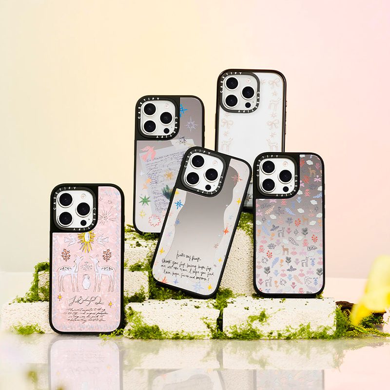 现货CASETiFY联名艺术家欧阳娜娜磁吸手机壳适用苹果iPhone16ProMax保护套15Plus镜面14/13/12明星设计防摔潮