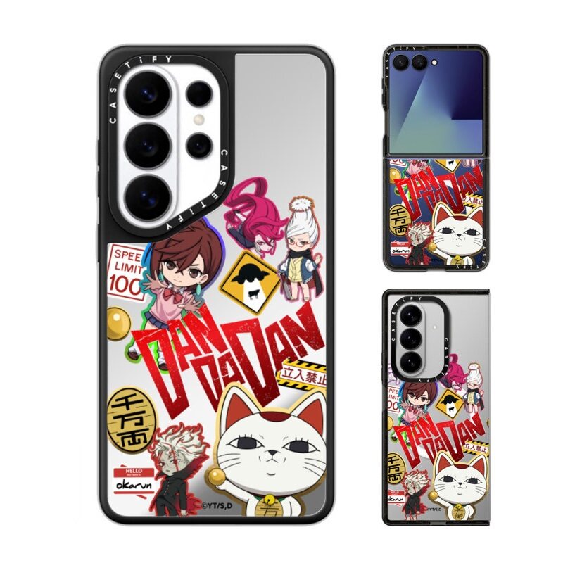 现货CASETiFY联名DAN DA DAN胆大党贴纸定制款手机壳适用三星S25/S26Ultra+Z Flip/Fold7/6/5卡通动漫保护套