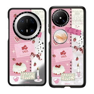 Ultra 现货CASETiFY联名艺术家Roria草莓甜心手机壳适用huawei华为Mate70 Pura70 Pro Pocket2保护套治愈