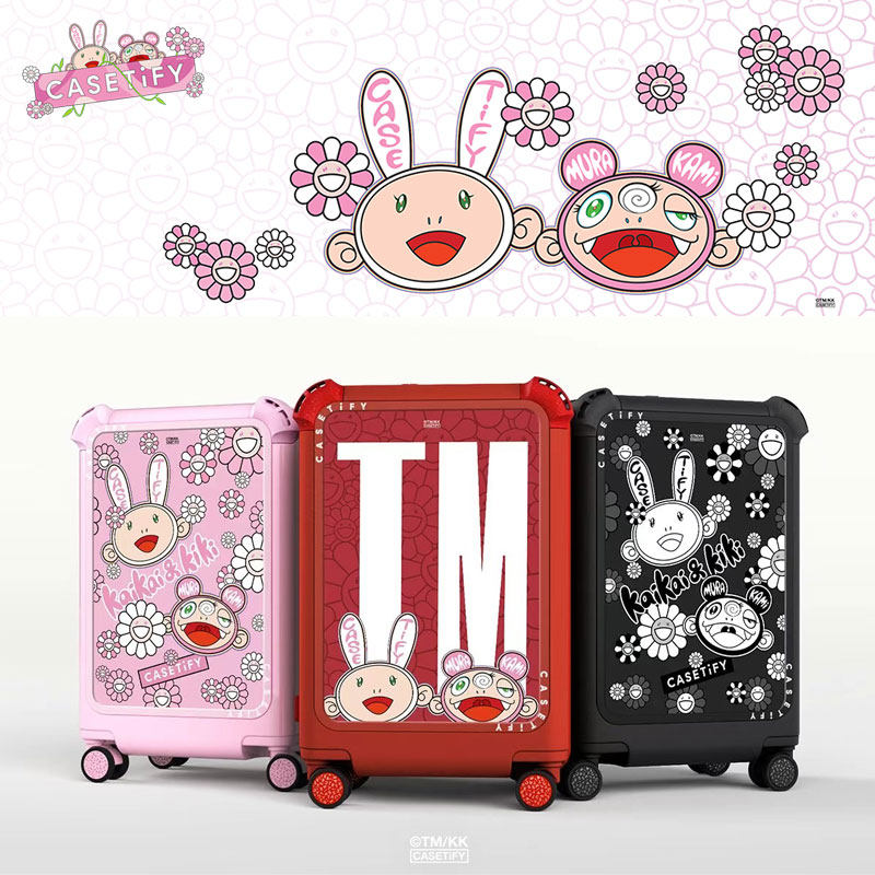 CASETiFY x 村上隆KAIKAI AND KIKI联名限量款防摔旅行李箱子登机