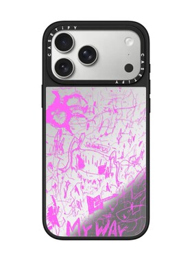 现货CASETiFY艺术家SAIAKUNANA粉红弹奏手机壳适用苹果iPhone17ProMax/Air/16/15/14/13Plus磁吸保护套摇滚潮