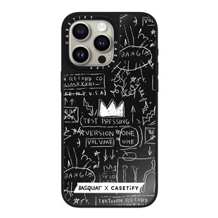 Basquiat x CASETiFY巴斯奎特联名手机壳适用苹果iPhone16ProMax磁吸手机壳15保护套14/13黑色涂鸦个性潮牌12
