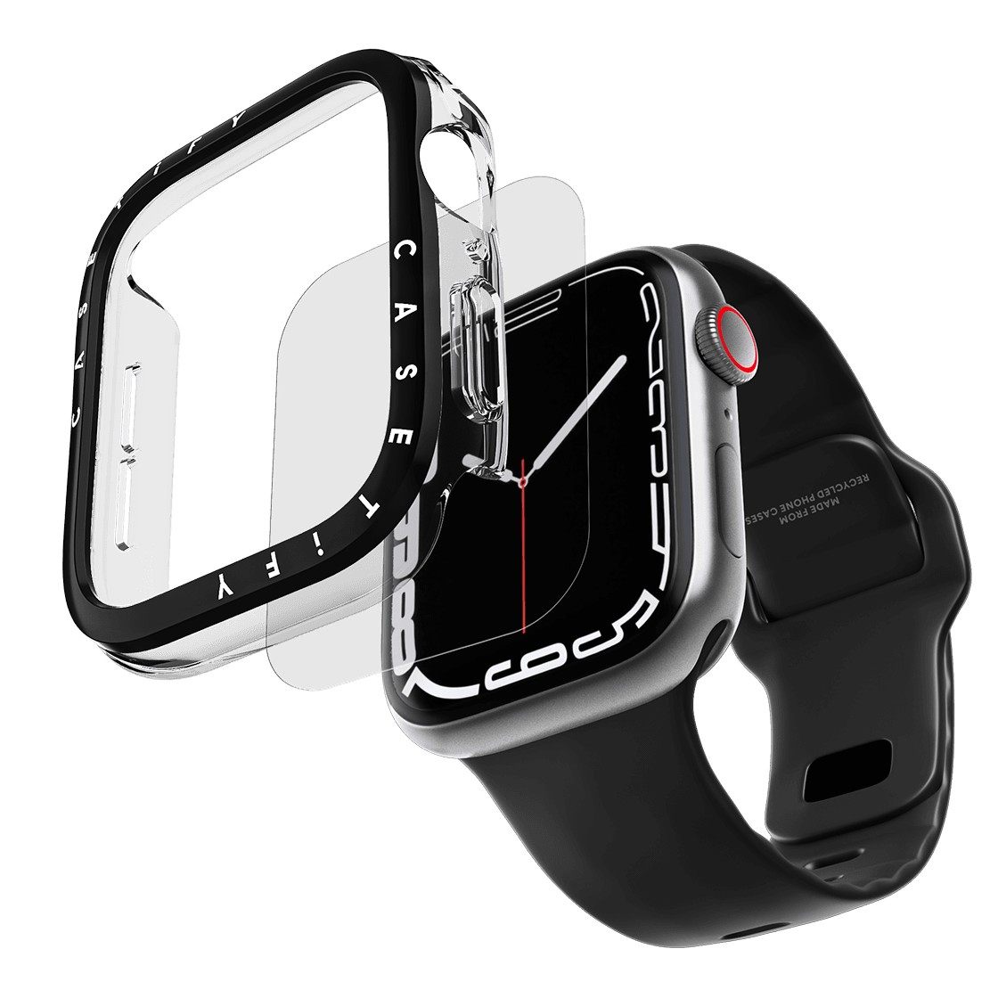 CASETiFY透明黑色AppleWatch壳
