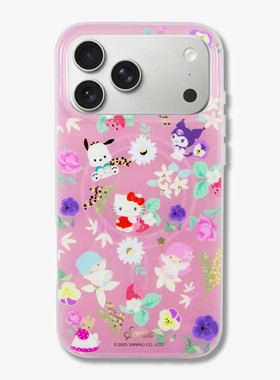 Sonix三丽鸥联名凯蒂猫与朋友们花花适用苹果iPhone17ProMax磁吸手机壳16/15美国潮牌粉红少女心卡通可爱萌套