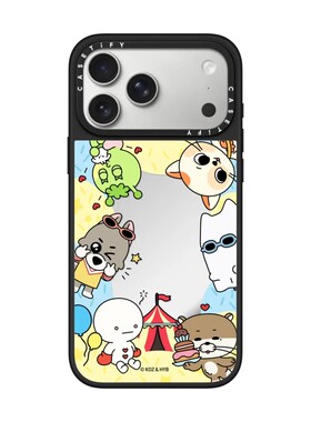 现货CASETiFY联名BBNEXDO相框手机壳适用苹果iPhone17Pro/Max/Air/16/15/14/13Plus镜面磁吸保护套卡通萌潮牌