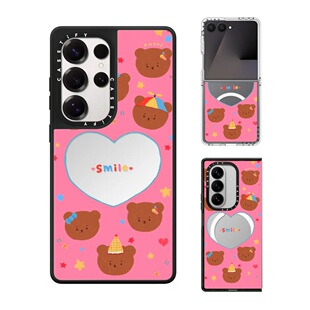 现货CASETiFY艺术家KWONI微笑DORI手机壳适用samsung三星S25 5镜面磁吸保护套可爱潮 Fold7 Flip 24Ultra