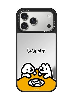 现货CASETiFY艺术家matsui萌犬想要手机壳适用苹果iPhone17ProMax/Air/16/15/14/13Plus镜面磁吸保护套萌潮牌