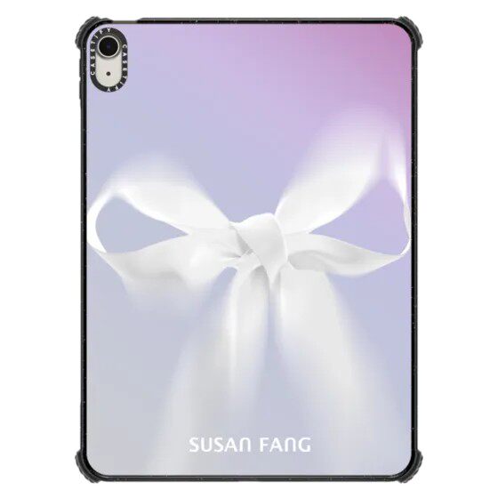 CASETiFY联名SUSAN FANG紫雾蝴蝶结平板电脑保护套适用苹果iPad10.9Pro13/12.9/11寸Air4/5代M2/3/4壳mini6潮