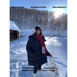 泉州玉牌羽绒服女士云感泡芙轻柔白鸭绒服女中长款长款过膝加厚宽