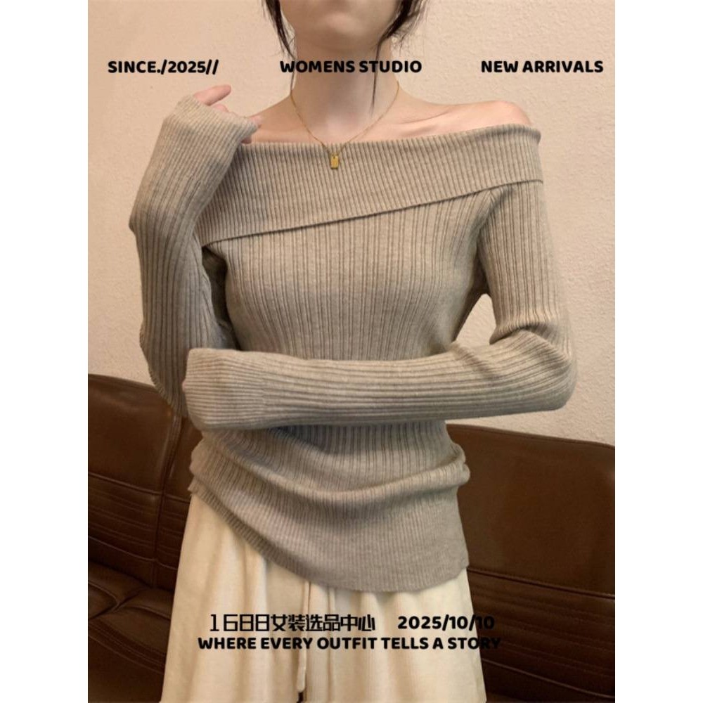 浙江平湖高端羽绒服衣女一字肩不规则针织打底衫女秋冬新款修身内,女装/女士精品,毛针织衫,淘宝优惠券,粉丝福利购,淘宝优惠卷