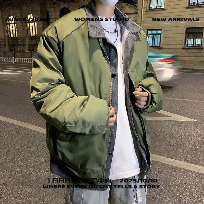 苏州东展羽绒女款男装春秋季新款翻领夹克男士宽松飞行棒球服复合