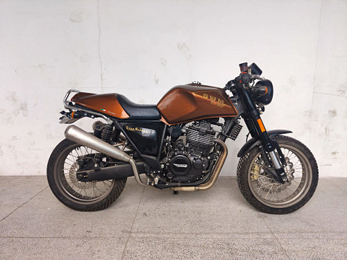 适用鑫源银瓶400复古后扶手 米兰440欧版400尾翼u型管 后尾架护杠