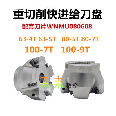 重切削大进给直角铣刀盘 MFWN900-50-63-80-100-125-160-200 高效