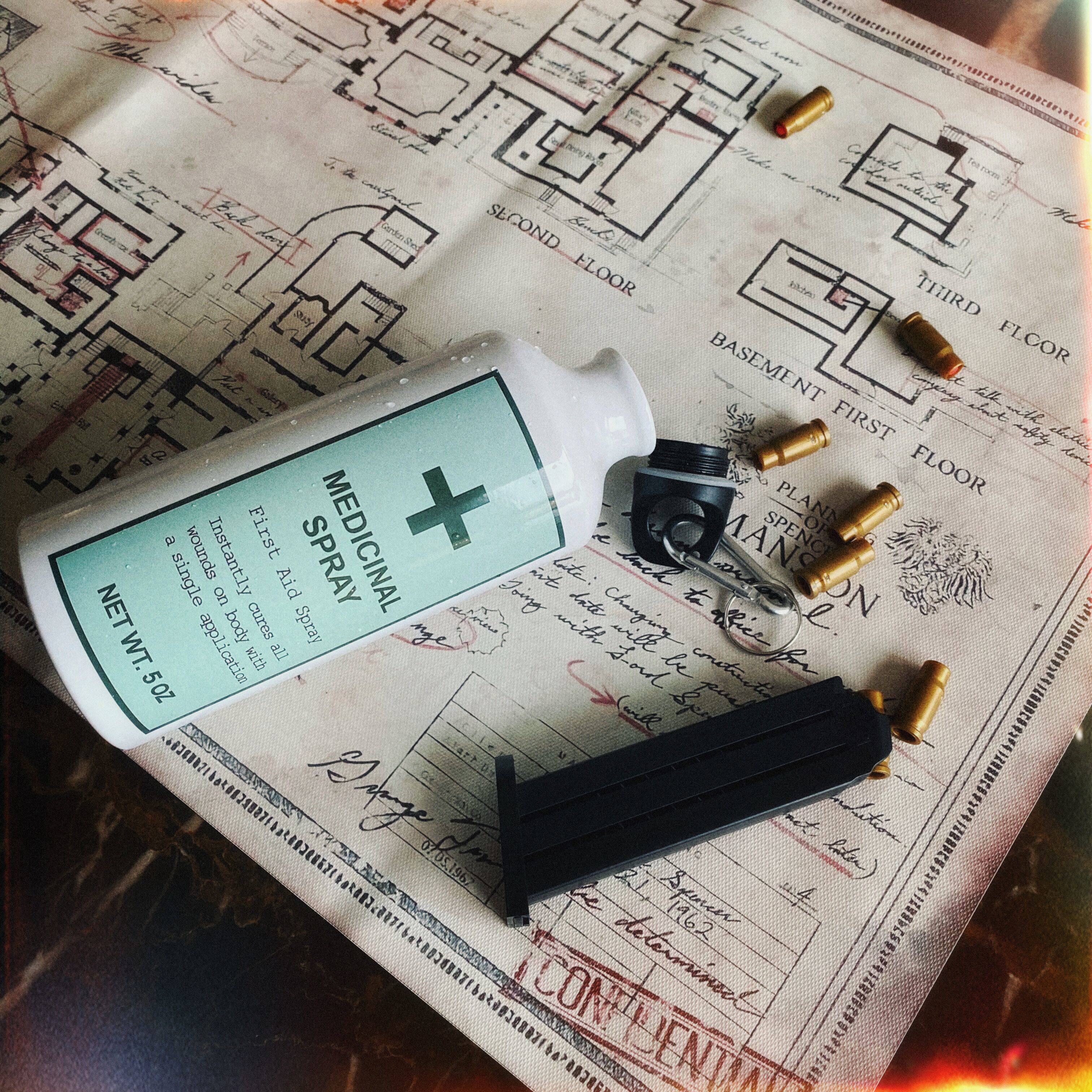 生化危机喷雾水杯洗手液游戏道具模型病毒回血药瓶伊森杀手恢复药