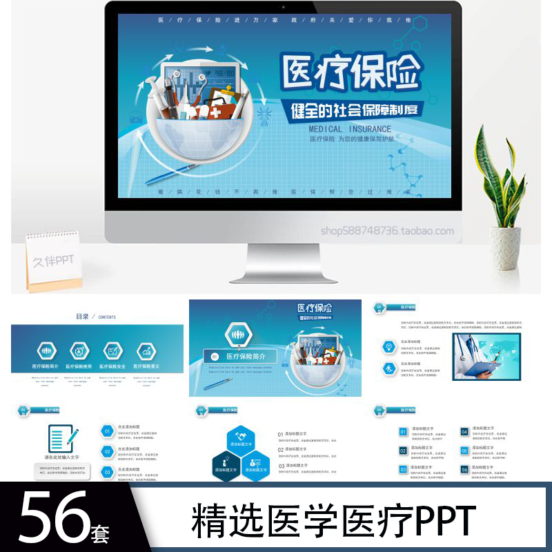 【医疗保险】护理健康医院医药医疗保险体检总结汇报ppt模板