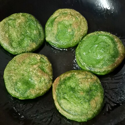 艾叶粑粑10个油炸小吃福建特产特色美食青团清明蒿子艾草粳米糍粑
