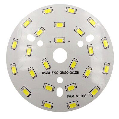 灯板100MM-5730-2B18C-36LED SMD2B12C-24灯2B9C-18灯铝基板18W