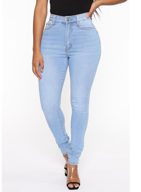 Jeans Denim Women Black Trousers Pants For High Waist Skinny